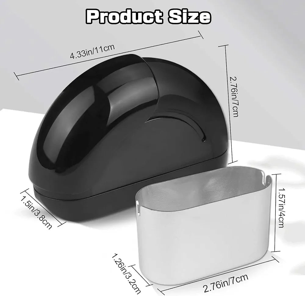 Mini Car Ashtray with Lid – Smell Proof Portable Self-Adhesive Ash Tray for Cars, SUVs & Trucks