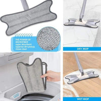 360° Rotating Self Squeeze Flat Mop – Hands-Free Microfiber Floor Cleaning Mop