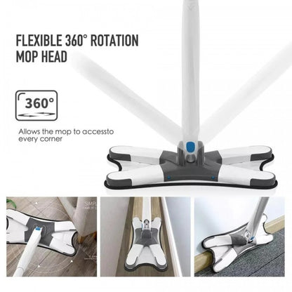 360° Rotating Self Squeeze Flat Mop – Hands-Free Microfiber Floor Cleaning Mop