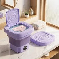 Portable Foldable Mini Washing Machine – Compact Laundry Washer for Travel, Baby Clothes & Small Loads