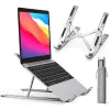Foldable Aluminum Laptop Stand – Adjustable Portable Laptop Holder for Desk | Non-Slip Cooling Design