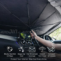 Car Sunshade Umbrella – Windshield UV Protector for Interior Cooling & Sun Protection