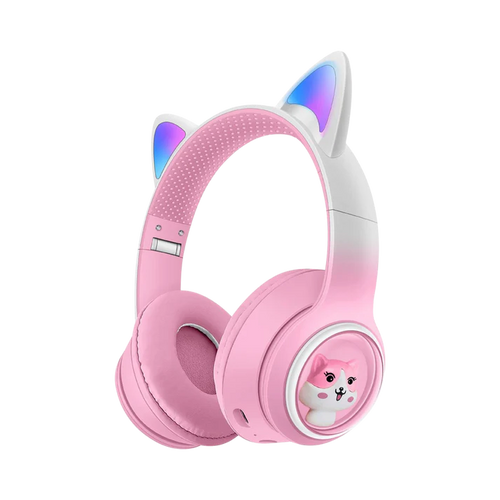 Cat Ear Bluetooth Headphones with LED Lights – Wireless Kids Headset