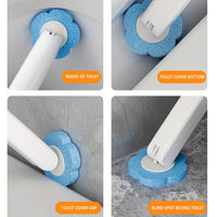 Disposable Toilet Cleaning Brush with Replaceable Brush Heads & Storage Holder – Hygienic Bathroom Cleaning Tool