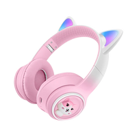 Cat Ear Bluetooth Headphones with LED Lights – Wireless Kids Headset