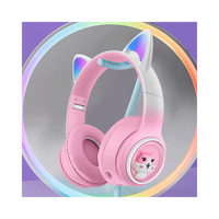 Cat Ear Bluetooth Headphones with LED Lights – Wireless Kids Headset