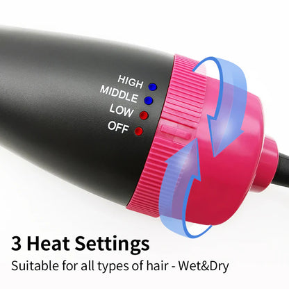 One Step Hot Air Brush Dryer & Straightener