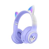 Cat Ear Bluetooth Headphones with LED Lights – Wireless Kids Headset