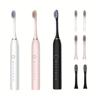 Electric Toothbrush for Adults – Rechargeable Sonic Toothbrush with Multiple Cleaning Modes, Ergonomic Design & 21.5cm Size