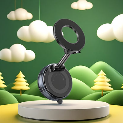 360° Magnetic Foldable Phone Holder with Wireless Charging Base – Adjustable Desktop & Car Mount Stand for iPhone & Android