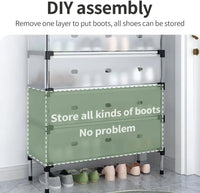 🗄️ 5-Layer Foldable Shoe Rack Organizer with Dust Cover