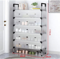🗄️ 5-Layer Foldable Shoe Rack Organizer with Dust Cover