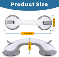 Non-Slip Large Shower Handle For Bathroom, Punch-Free Traceless Glass Suction Handle, Powerful Suction Grip
