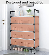 🗄️ 5-Layer Foldable Shoe Rack Organizer with Dust Cover