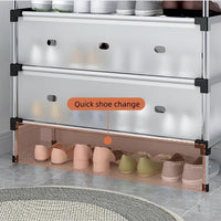 🗄️ 5-Layer Foldable Shoe Rack Organizer with Dust Cover