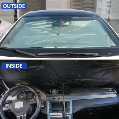 Car Sunshade Umbrella – Windshield UV Protector for Interior Cooling & Sun Protection
