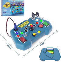 **Kids Montessori Electronic Light Game Toy – Interactive Educational Learning Board with LED Lights, Buttons & Switches**