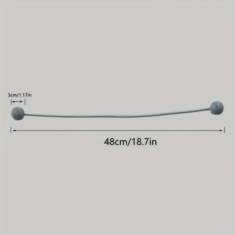 Magnetic Curtain Tiebacks | Modern No-Drill Curtain Holdbacks | Decorative Rope Curtain Tie Backs for Home & Office