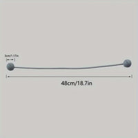 Magnetic Curtain Tiebacks | Modern No-Drill Curtain Holdbacks | Decorative Rope Curtain Tie Backs for Home & Office