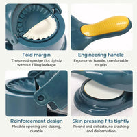 2-in-1 Dumpling & Samosa Maker | Manual Dough Press & Dumpling Mold