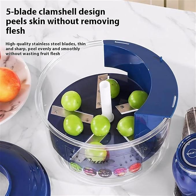 Electric Fruit Peeler & Garlic Peeling Machine – Automatic Vegetable Peeler Bowl