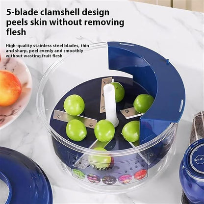 Electric Fruit Peeler & Garlic Peeling Machine – Automatic Vegetable Peeler Bowl
