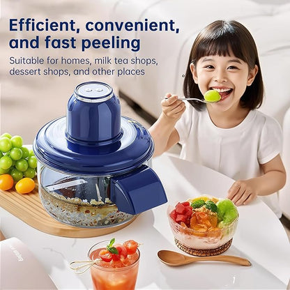 Electric Fruit Peeler & Garlic Peeling Machine – Automatic Vegetable Peeler Bowl