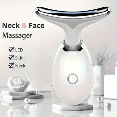 4-in-1 Neck & Face Lifting Massager – EMS Heating Anti-Wrinkle Skin Tightening Device