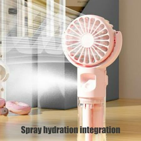 Mini Portable Mist Fan with Water Spray – USB Rechargeable Cooling Fan