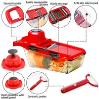 10-in-1 Multifunction Vegetable Slicer & Grater Set with Storage Box – Kitchen Cutter Tool