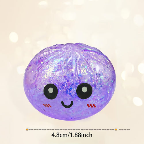 Cute Glitter Squishy Stress Relief Toy – Soft Kawaii Squeeze Ball for Kids & Adults
