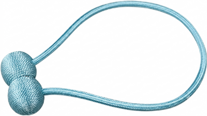 Magnetic Curtain Tiebacks | Modern No-Drill Curtain Holdbacks | Decorative Rope Curtain Tie Backs for Home & Office