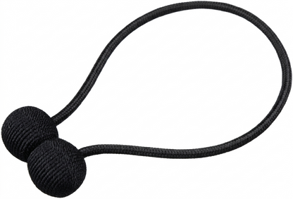 Magnetic Curtain Tiebacks | Modern No-Drill Curtain Holdbacks | Decorative Rope Curtain Tie Backs for Home & Office