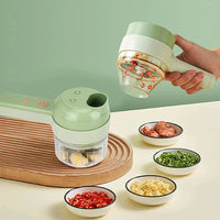2-in-1 Press Vegetable Chopper – Quick Onion, Garlic & Chili Cutter