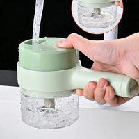 2-in-1 Press Vegetable Chopper – Quick Onion, Garlic & Chili Cutter