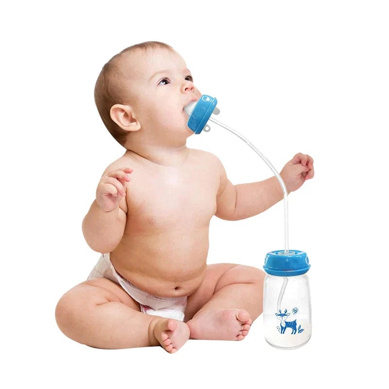 Hands-Free Baby Feeding Bottle - 250ml BPA Free Design