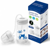 Hands-Free Baby Feeding Bottle - 250ml BPA Free Design