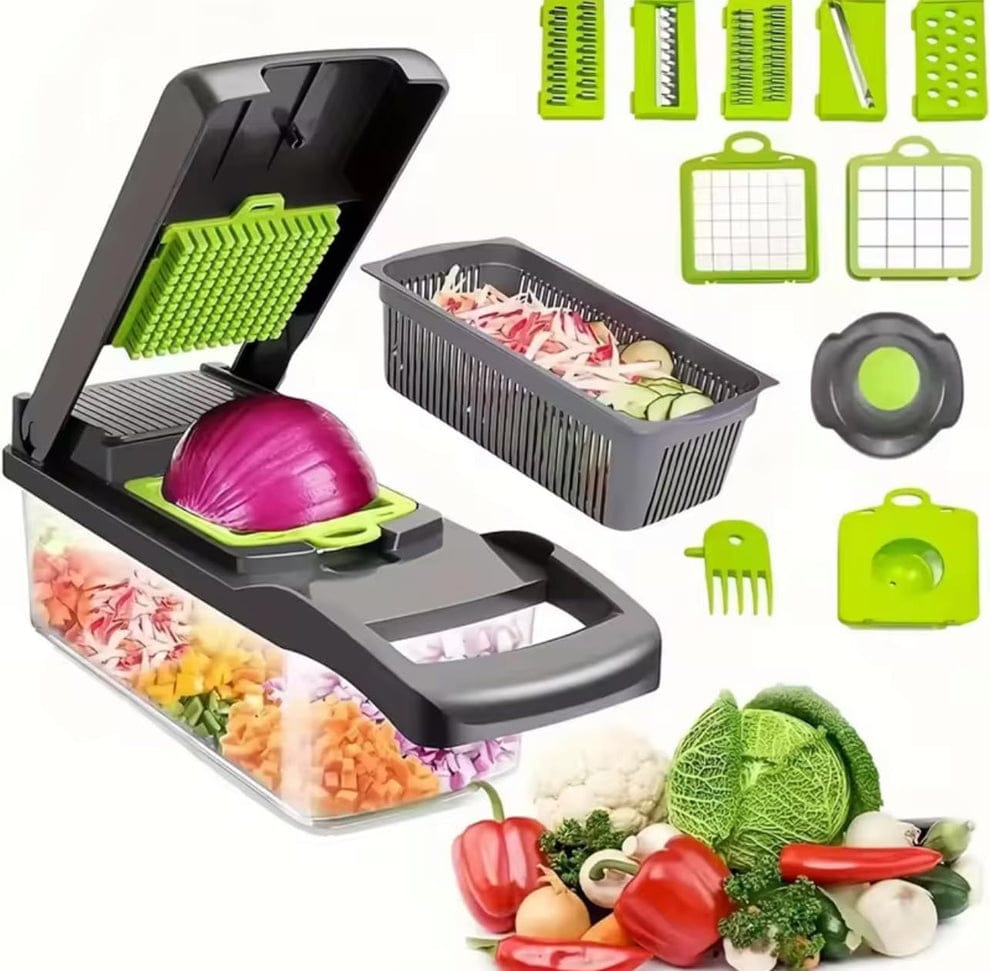 Multi-Function Vegetable Chopper & Slicer - Kitchen Tool Set