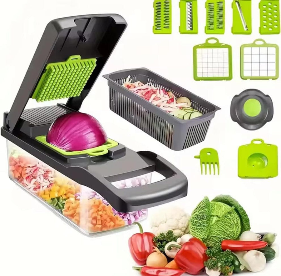 Multi-Function Vegetable Chopper & Slicer - Kitchen Tool Set