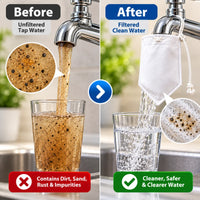 Tap Water Filter Bag – Reusable Faucet Filter for Dirt, Rust, Sand & Impurities 💧