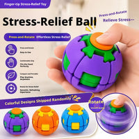 Press to Spin Transforming Fidget Spinner Ball – Shape Shifting Stress Relief Desk Toy, 2-in-1 Spinner & Fidget Toy for Kids & Adults