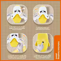 Cute Banana Plush Slippers for Kids & Adults – Soft Cartoon Fruit Indoor Slippers, Yellow Kawaii Home Footwear