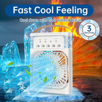 Portable Air Cooler Fan with Water Tank – Mini AC with 5 Spray Modes