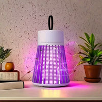 360° Electric Mosquito Killer Lamp with UV Light – USB Rechargeable Silent Bug Zapper Night Lamp