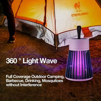 360° Electric Mosquito Killer Lamp with UV Light – USB Rechargeable Silent Bug Zapper Night Lamp
