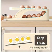 Automatic Rolling Egg Holder – Space Saving Fridge Egg Organizer