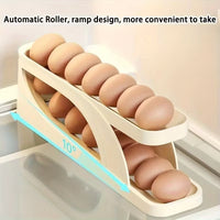 Automatic Rolling Egg Holder – Space Saving Fridge Egg Organizer