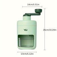 Manual Ice Shaver & Hand Crank Ice Crusher Machine