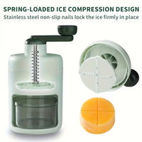 Manual Ice Shaver & Hand Crank Ice Crusher Machine