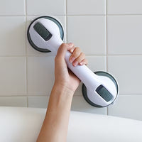 Non-Slip Large Shower Handle For Bathroom, Punch-Free Traceless Glass Suction Handle, Powerful Suction Grip